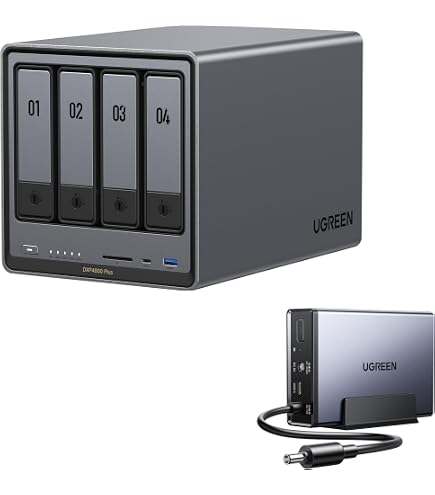 Amazon.co.jp: UGREEN NAS DXP4800 Plus 4-Bay NAS Bundle, 2M Mesh